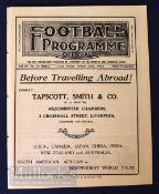 1931/32 Everton v West Bromwich Albion Div. 1 match programme (double issue with Liverpool