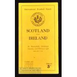 1936 Scotland v Ireland Rugby Programme: 10-4 win for the visitors, standard format, staple