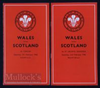 1946-1948 ‘Dummy’ Wales v Scotland Rugby Programmes (2): The red-covered Scottish-pattern issues