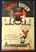Scarce 1946/47 Manchester Utd v Stoke city Div 1 match programme 5 February programme No. 17; has