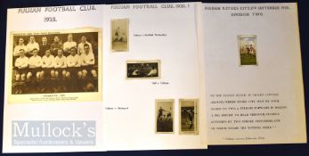 Selection of Fulham football memorabilia to include 1908 Fulham v Tottenham Hotspur (action photo