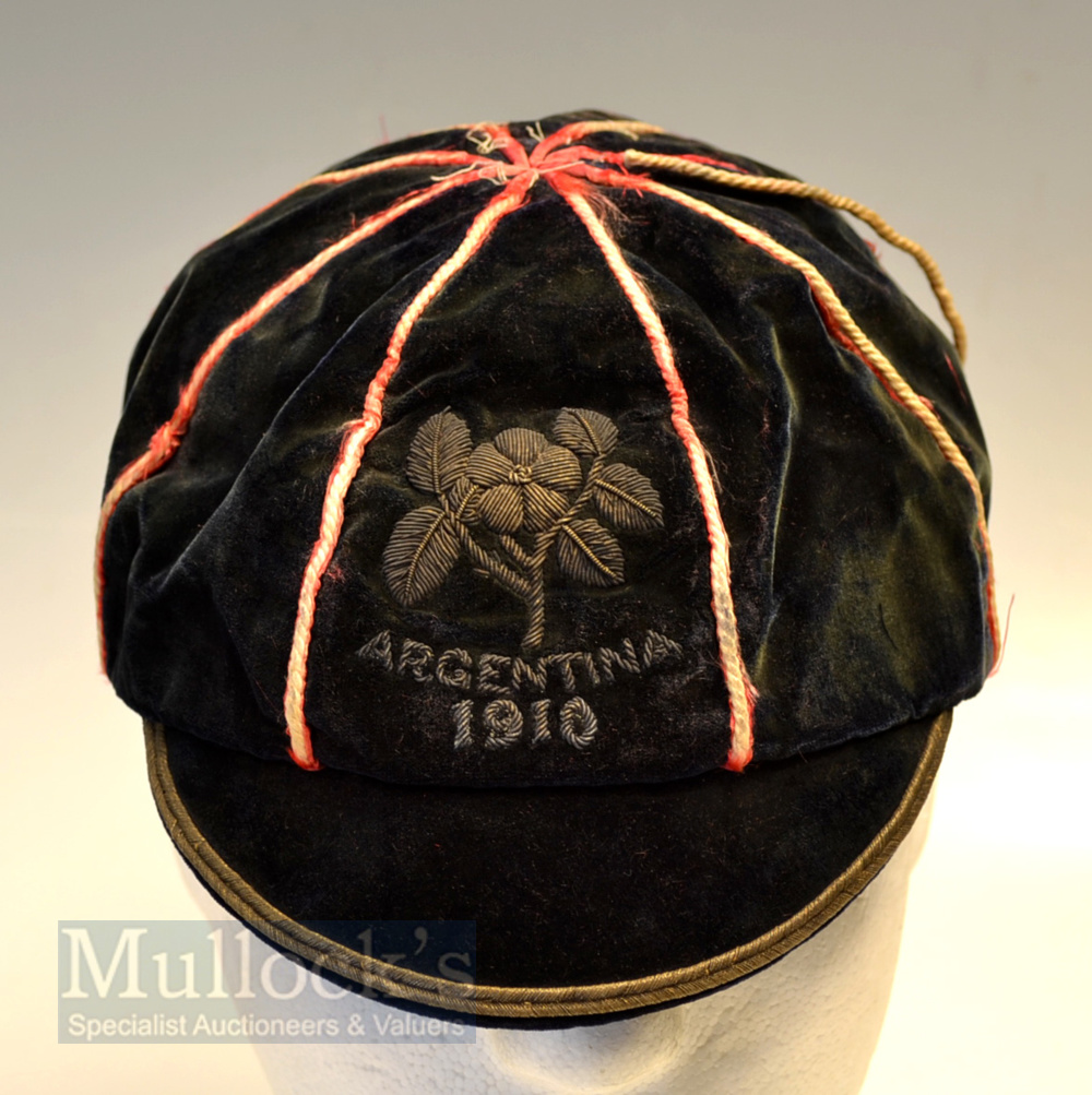 Very rare 1910 British Lions (Anglo-Scottish side) Rugby Tour to Argentina Cap: now recognised as - Image 3 of 4