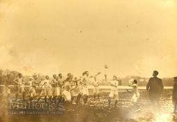 1900s France v England Rugby, original photograph of one of their earliest contests: Exact date