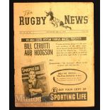 Scarce 1953 NSW v Queensland Rugby Programme: Large 20pp Rugby News Sydney edition for this inter-