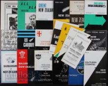 1972-3 NZ All Blacks Tour Rugby Programmes etc (22): No fewer than twenty issues, inc all tests in