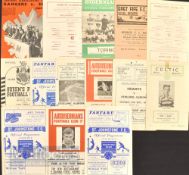 Various Scottish Home football programmes from the 1960s featuring 61 Hibs v Torino (fr), 60 Rangers