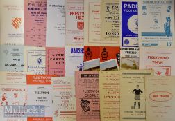Selection of Fleetwood Town home match programmes to include 1946/47 Clitheroe, 1948/49 Clitheroe,