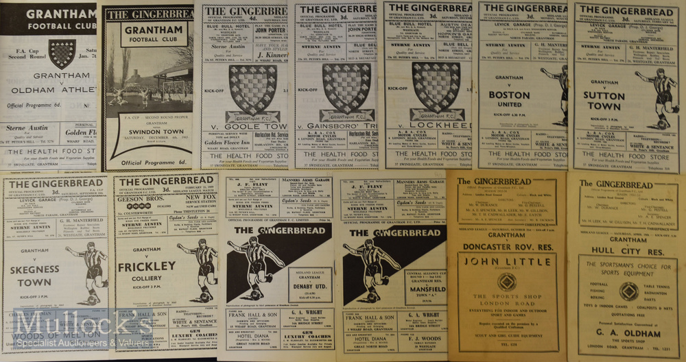 Selection of Grantham home football programmes to include 1952/53 Hull City (reserves), 1953/54 - Image 2 of 2