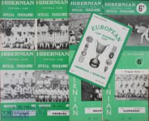 Hibernian home match programmes in Europe 1962/63 Copenhagen, Utrecht, 1965/66 Valencia, 1967/68