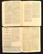 Oxbridge Varsity Rugby Scrapbooks 1920s-1930s (2): Two standard school exercise books, one red,
