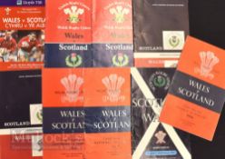 1956-2000 Wales & Scotland Rugby Programmes (9): Games from 56, 61 (a), 62, 64, 67 (a, 2), 82 (
