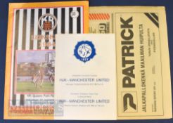 Selection of European game programmes to include 1965/66 HJK v Manchester Utd in Helsinki (EC),