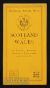 1924 Rare Scotland v Wales Rugby Programme: The same issue as ever for this last Welsh visit to