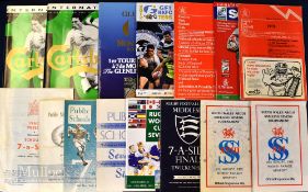 Sevens & Tens Rugby Programmes at All Ages (15): To include Snelling 7s 1985 & 1988 (Signed by