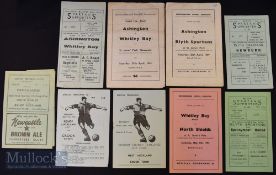 Selection of North East football programmes to include 1953/54 Whitley Bay v North Shields (Charlton