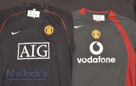 Manchester United away match replica football shirts, all XL size short sleeves, 1998/1999 (treble