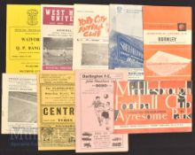 Assorted 1960s Football Programmes featuring a wide variety of clubs, 64 Darlington FC v Oxford