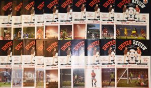 Manchester Utd football programme collection to include 1984/85 homes (31) + aways (22); 1985/86