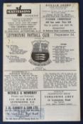 1964/65 Inauguration of floodlights friendly match programme Leytonstone v Tottenham Hotspur 8