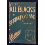 1928 Rugby Book, M Nicholls’ ‘With the All Blacks in Springbok land’: Sought-after soft-back