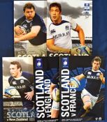 Scotland Home Rugby Programmes 2010 (5): Fine large Murrayfield issues for the Six Nations clashes