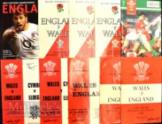Wales v England ‘Doublers’ Rugby Programmes (10): Spare copies of those listed in earlier lots,