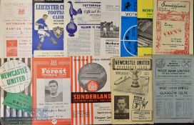 Selection of Scottish Club away match programmes to include Celtic 1949/50 West Ham Utd, 1952/53