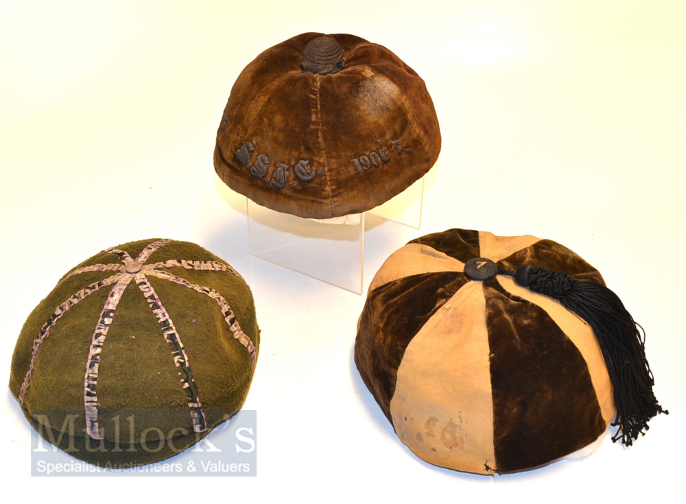 3x early 1900s Schools Honours Rugby Caps – to incl 1905-07 Sedbergh School Honours Rugby Cap with - Image 3 of 3