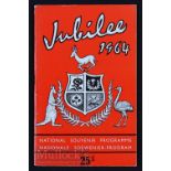 Scarce 1964 South African Rugby Board’s 75th Jubilee Souvenir Programme inc Western Province v