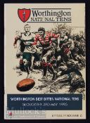 Autographs, Worthington National Rugby 10s 1990s (50): Programme signed to team penpics by the likes