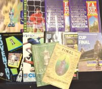 Small Selection of FA Cup Final football programmes featuring 72, 79, 84, 85, 86, 88 (x2), a