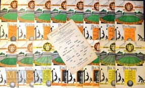 Selection of Wolverhampton Wanderers FAC home match programmes to include 1948/49 Liverpool,