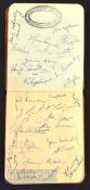 Autograph album with Manchester United signature 1951/52 Div. 1 Championship era to include Bert