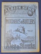 1927/28 West Bromwich Albion reserves v Bury Central League match programme 14 April; Fair-good