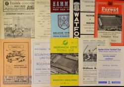 Assorted Football League Cup match programmes to include 1960/61 Nottingham Forest v Halifax Town,