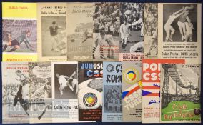 Collection of Czechoslovakian club match programmes to include Dukla Prague v 1961 CDNA Sofia v