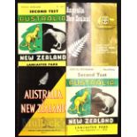 1958, 64 & 72 New Zealand v Australia Rugby Programmes (4): Second Test 1958, Third Test 1964 and