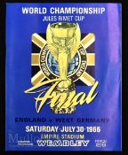 1966 World Cup Final football programme England v Germany slight crease to rear cover, otherwise a