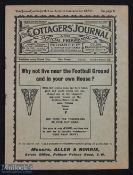 1913/1914 Fulham v Stockport County football programme Div. 2, 7 February. Generally Good.