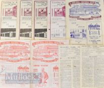 Selection of Walsall home match programmes to include 1945/46 Southend Utd (8 Dec), Northampton Town