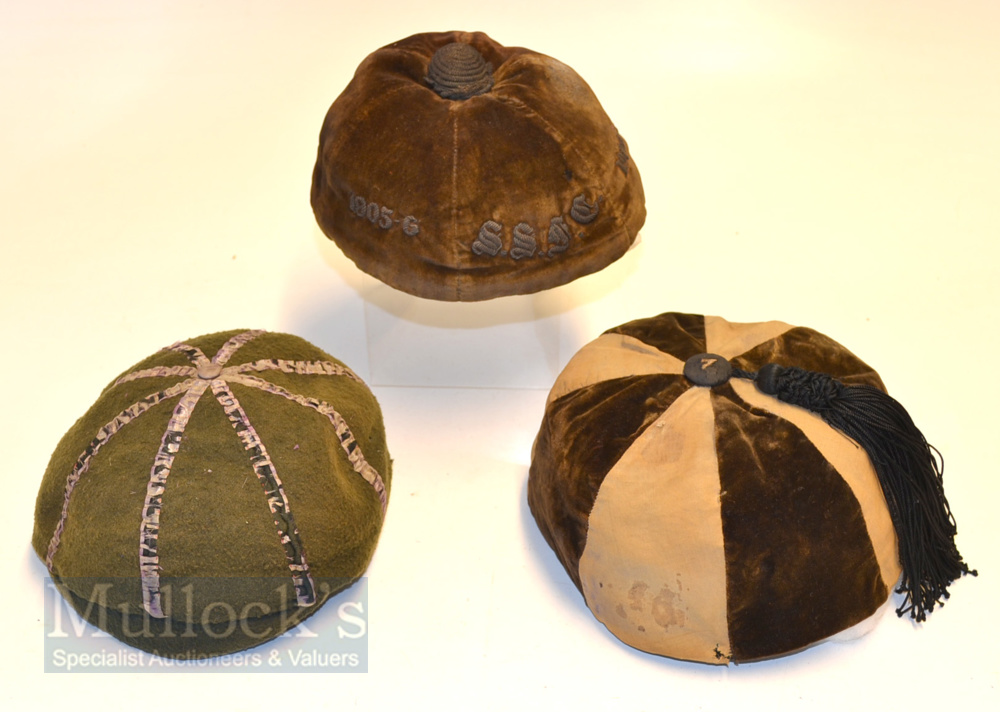 3x early 1900s Schools Honours Rugby Caps – to incl 1905-07 Sedbergh School Honours Rugby Cap with - Image 2 of 3