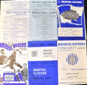 Gloucestershire Senior Cup Final football programmes Bristol Rovers v Bristol City 1964/65, 1966/67,