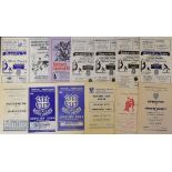 Selection of Oswestry Town home match programmes to include 1951/52 Shrewsbury Town (Shropshire