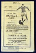 1935/36 Clacton Town v Harwich & Parkeston Eastern Counties league cup match programme 28