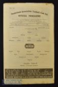 1945/46 War time FAC match programme Sunderland v Grimsby Town, Wednesday 9 January, 4 pages. Fair