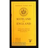 1937 Scotland v England Rugby Programme: Usual Murrayfield issue in quite good condition with