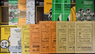Selection of Maidstone Utd home match programmes to include 1948/49 K.C.A.E.C. (Xmas Day, reserve