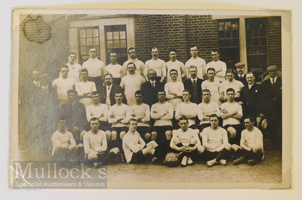 1907/1908 Fulham team postcard photograph, 1st season in the Football League; Fulham entered the - Image 2 of 2