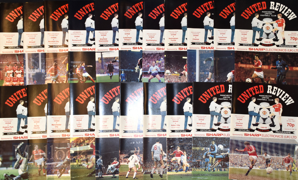 Manchester Utd football programme collection to include 1984/85 homes (31) + aways (22); 1985/86 - Image 7 of 11