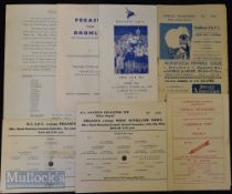 Selection of the famous Pegasus FC match programmes to include 1950/51 Cambridge Town v Pegasus (